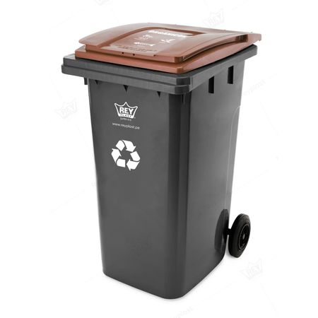 Tacho recolector 239 litros Orgánicos Reyplast