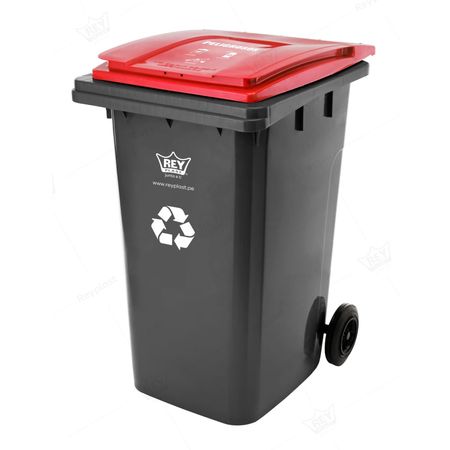 Tacho recolector 239 litros Residuos peligrosos Reyplast