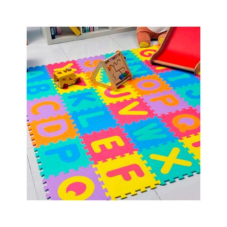 Pisos Alfombra Goma Eva 10 Piezas 30cm Letras