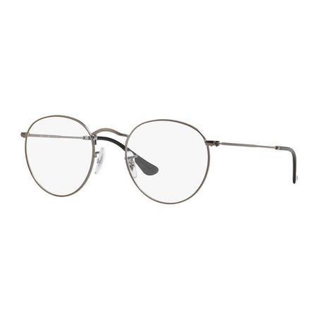 Lentes De Medida Oftálmico Montura Ray Ban RB3447V 2620 Round Metal Matte