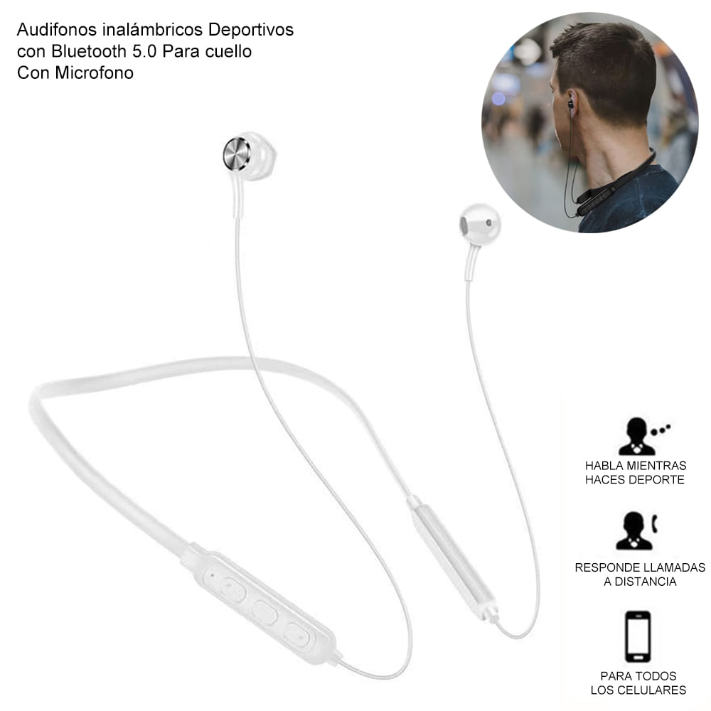 Auriculares Bluetooth 5.0 Blanco A2-1