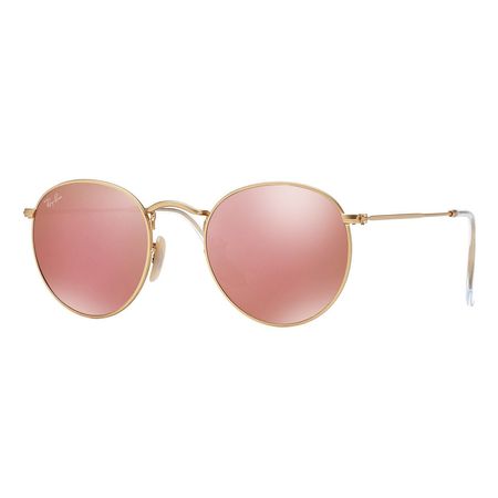 Lentes De Sol Ray Ban Round Metal RB3447 112Z2 Rosado Espejado 50mm