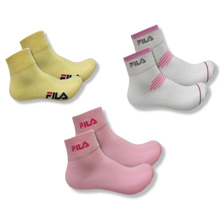 Medias Fila Tobilleras Dama - Pack de 3 pares