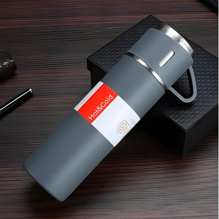 Termo de Acero Inoxidable con Tazas de Regalo