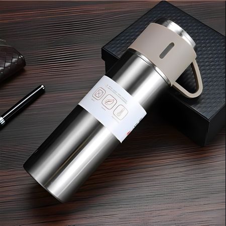 Termo de Acero Inoxidable con Tazas de Regalo