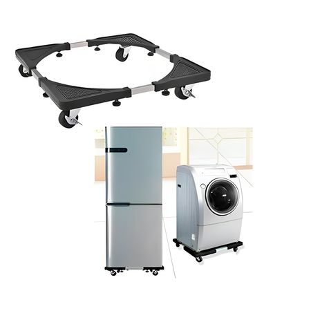 Base Ajustable y Móvil de Metal para Lavadora