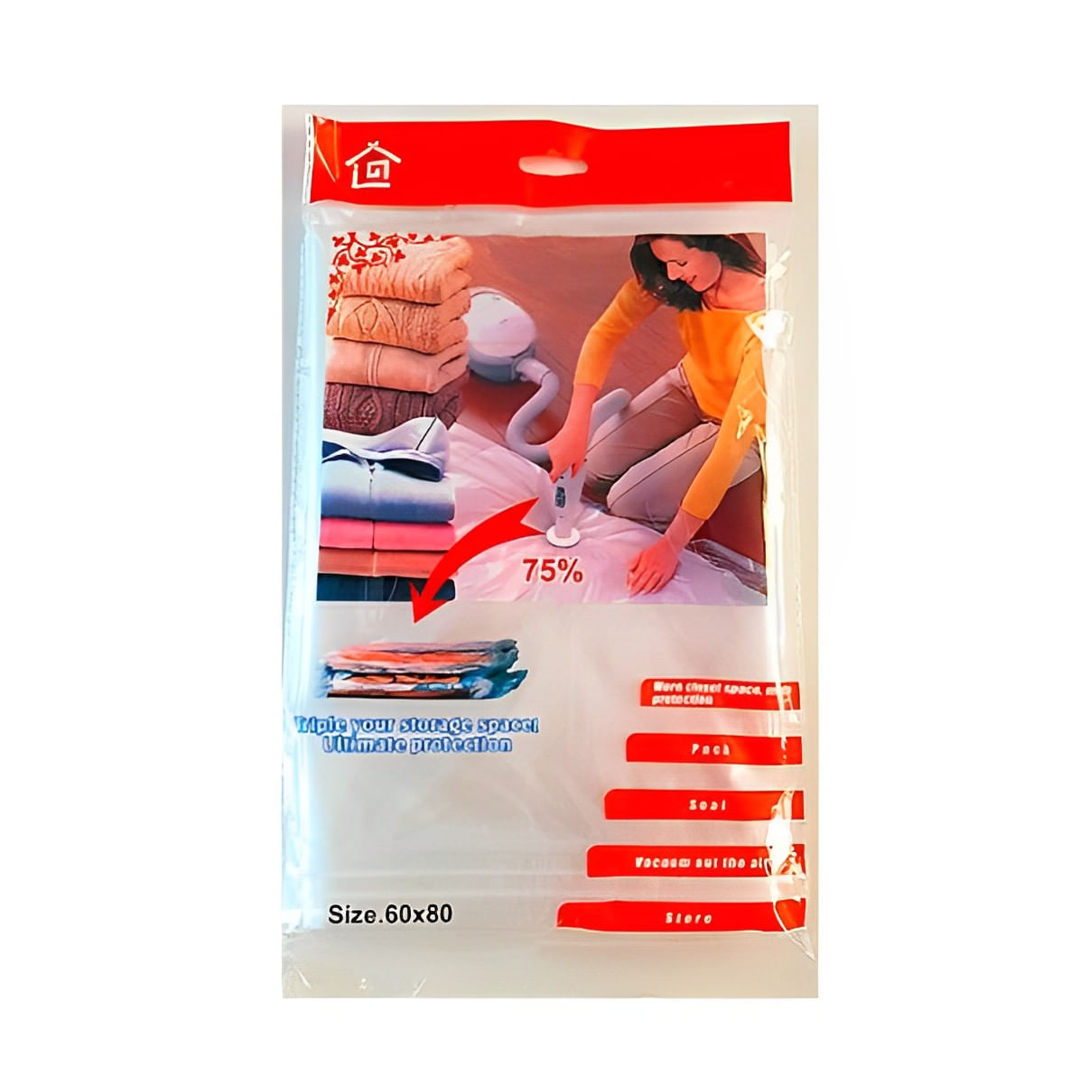 Bolsas al vacío compresoras de ropa 60x80 cm x 1 und