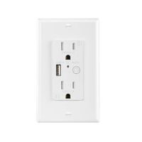 Tomacorriente de Pared Inteligente USB WiFi Blanco