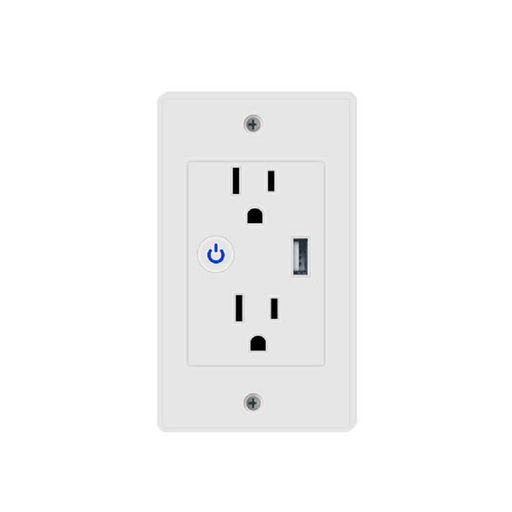 Tomacorriente Enchufe Wifi De Pared app Tuya Smart Alexa Google Usb