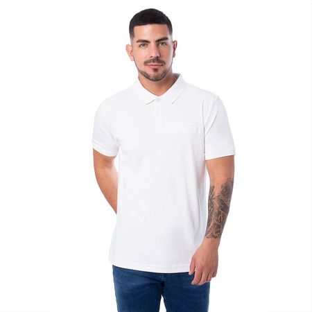 Polo Box Gamuza Pionier Vishnu_S M/Corta  Blanco M