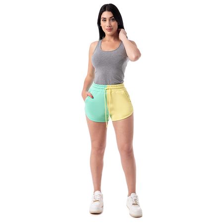 Short French Terry Pionier Malyt_S  Neon Menta/Amarillo M