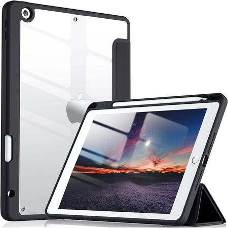 Funda case para iPad 10.2 PREMIUM con porta Pencil - NEGRO