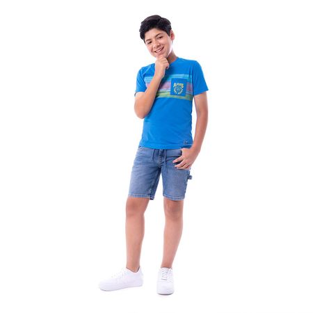 Short Denim Stretch Pionier Brant Total Bleach Hb 8