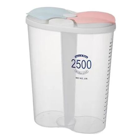 Dispensador de Cereales de Dos Divisiones de 2500 ml