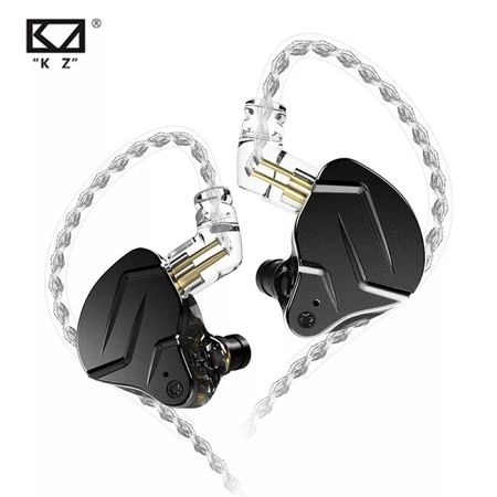 KZ ZSN Pro X Dual Driver 1BA+1DD Hybrid Metal HIFI Negro