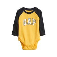 Body Baby Gap Color Oro Pálido 100% Algodón Manga Larga para Bebé Niño
