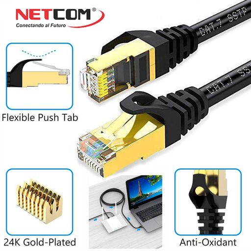 CAT7 Cable Ethernet De Alta Velocidad 10Gbps RJ45 De Red LAN CAT 7 Internet  Para Router De PC
