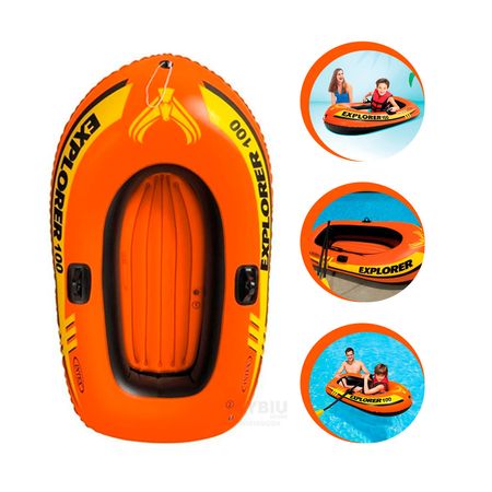 Explorer 100 Inflable Lancha Naranja