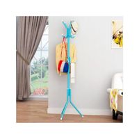 Perchero De Metal Organizador Colgador Estante Turquesa