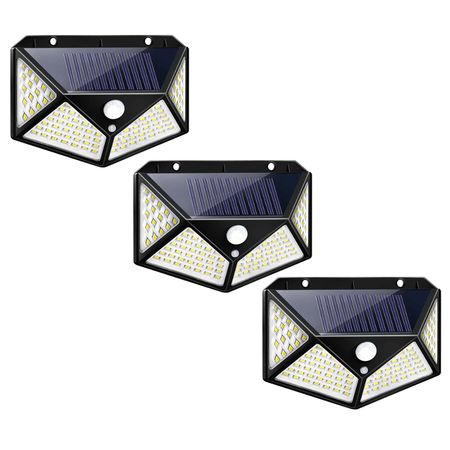 Tripack Foco Reflector Recargable con Energía Solar