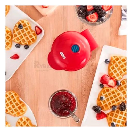 Waflera Para Hacer Waffles Mini(rojo)