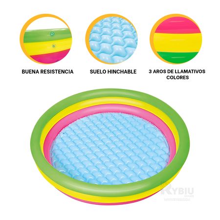 Inflable 3 Aros Estilo Arcoiris