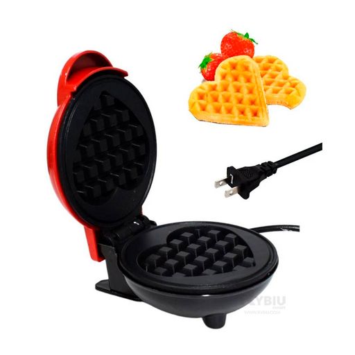 Maquina para hacer Waffle Rojo Mini Corazon GENERICO