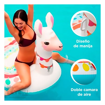 Flotador Inflable de Llama 94 cm x 135 cm x 112 cm