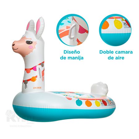 Flotador Inflable Montable de Llama para Niños