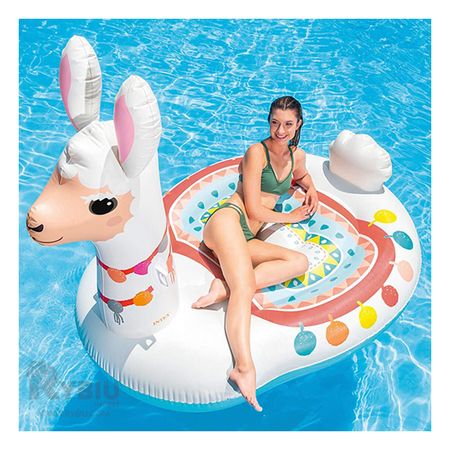 Flotador de Piscina Inflable de Llama