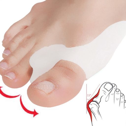 Par Separador Silicona Protector del Dedos Pie Hallux Valgus - Promart