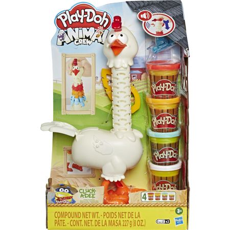 Gallina de plumas divertidas Cluck a Dee Play Doh
