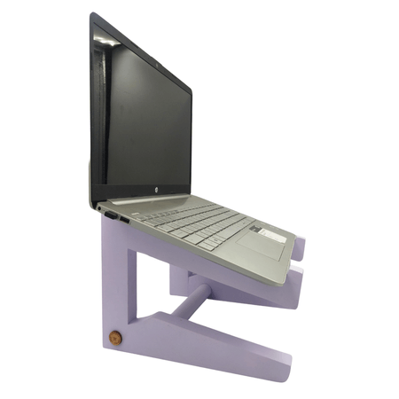 Soporte Laptop Espacio para Teclado Wooderful Lila de Madera 10 a 13 pulgadas