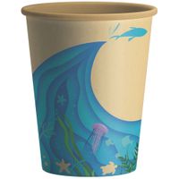 Vaso PAMOLSA 12Oz Biofarm Natural Cartón Bagazo (Modelos Aleatorios) 180x79.95x79.95mm