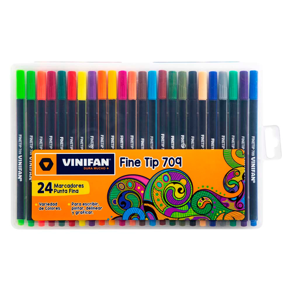 Marcador VINIFAN Punta Fina 709 Paquete 24un