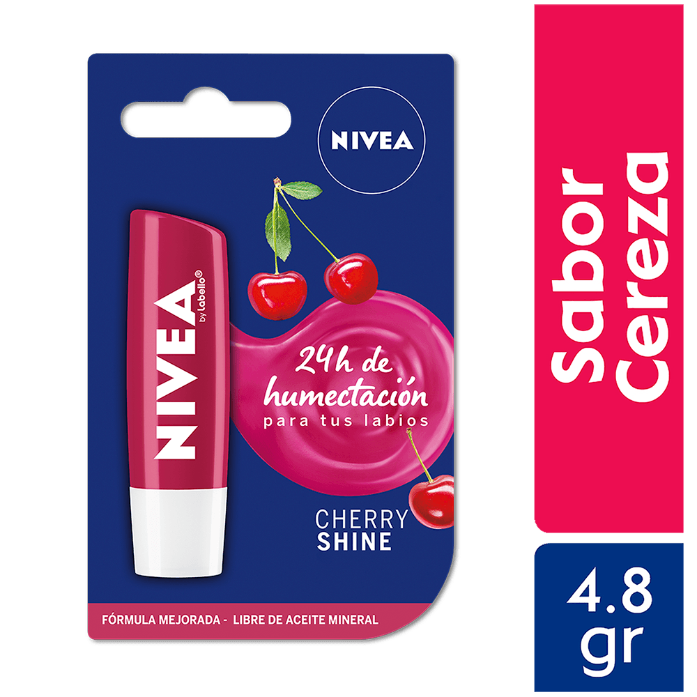 Protector Labial NIVEA Cereza - Tubo 4.8g
