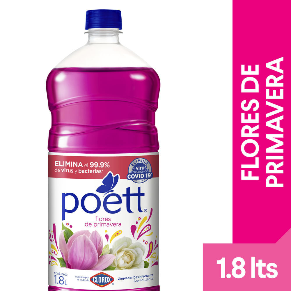 Limpiador POETT Flores de Primavera Botella 1.8L