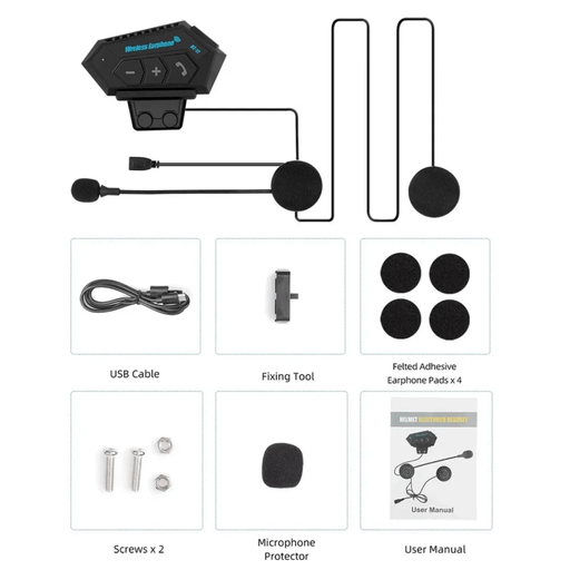 Audifonos Bluetooth para Casco Moto Auriculares Inalambrico Universal  GENERICO