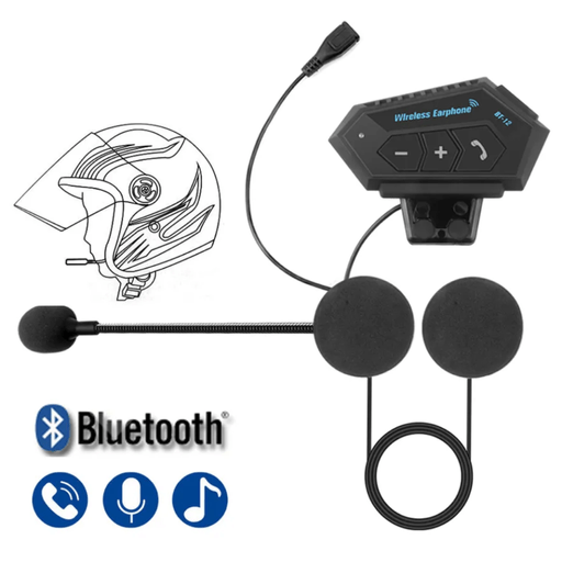 Audifonos Bluetooth para Casco Moto Auriculares Inalambrico