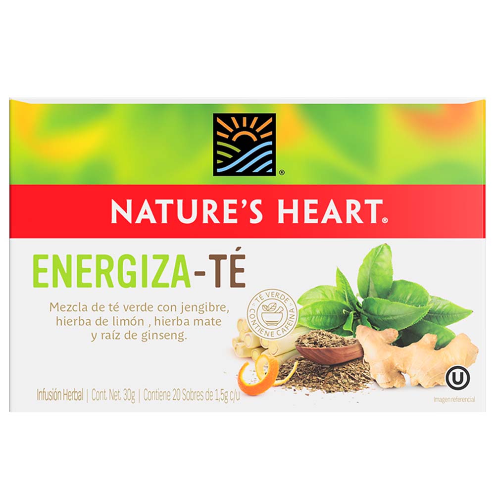 Infusión NATURE'S HEART Energiza - Té Caja 20un