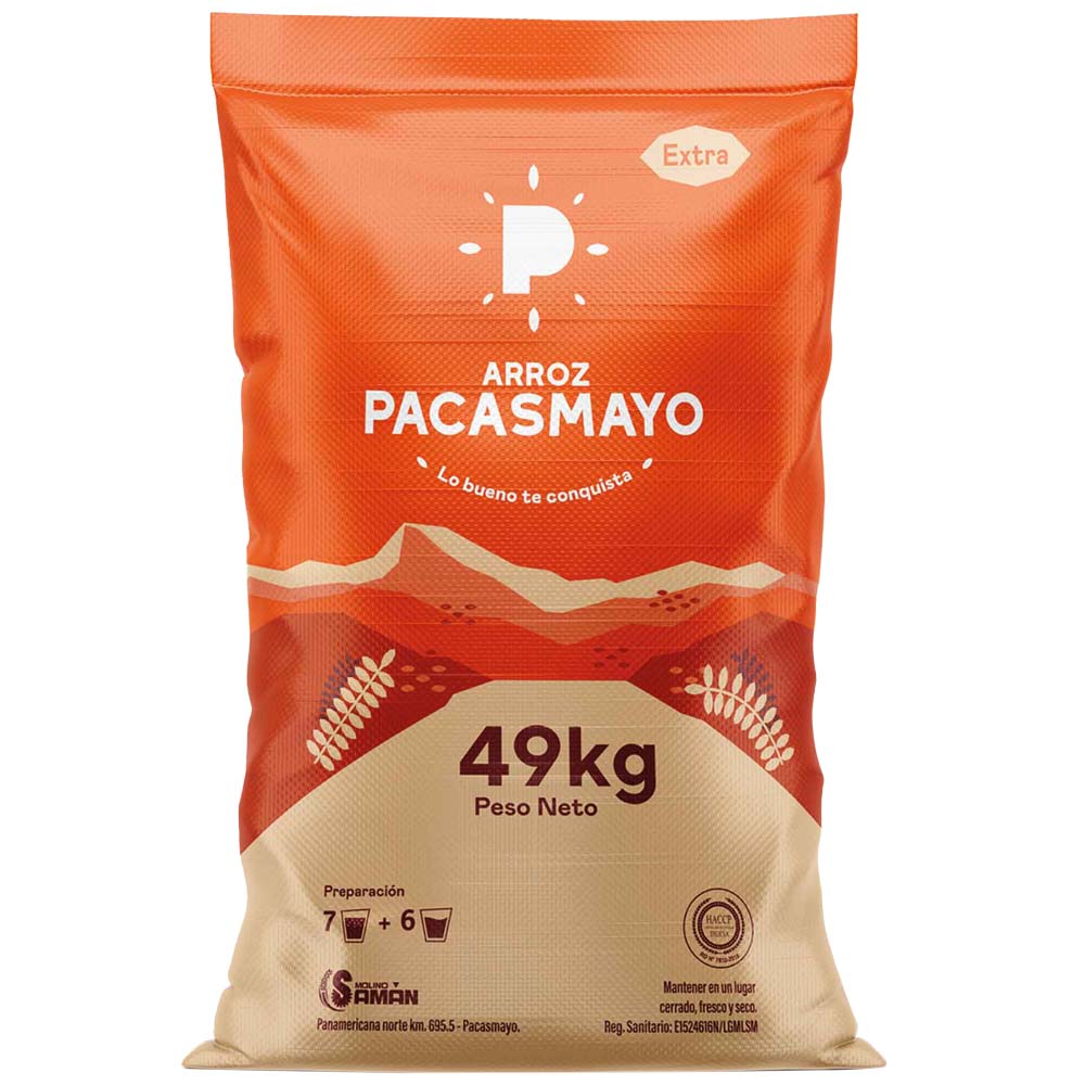 Arroz Extra PACASMAYO Saco 49Kg