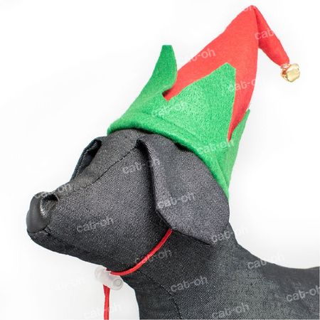 Ropa de Navidad para mascotas Gorrita Arlequín rojo Talla S