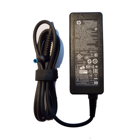 Cargador Hp 19.5v 2.31a 45w punta celeste original