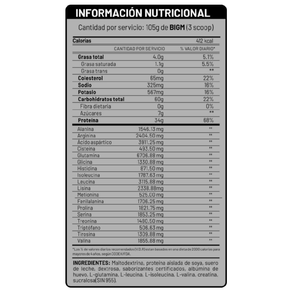 Proteína Universe Nutrition Bigm 3000gr Chocolate + Shaker