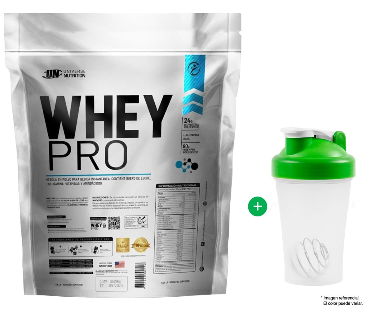 Proteína Universe Nutrition Whey Pro 3000gr Chocolate + Shaker