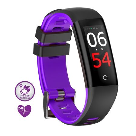 Smartband Leotec Fashion Health Purple Pulsómetro Tensiómetro