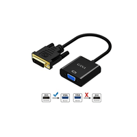 Cable Adaptador De Video Dvi-d 24+1 Macho A Vga Hembra