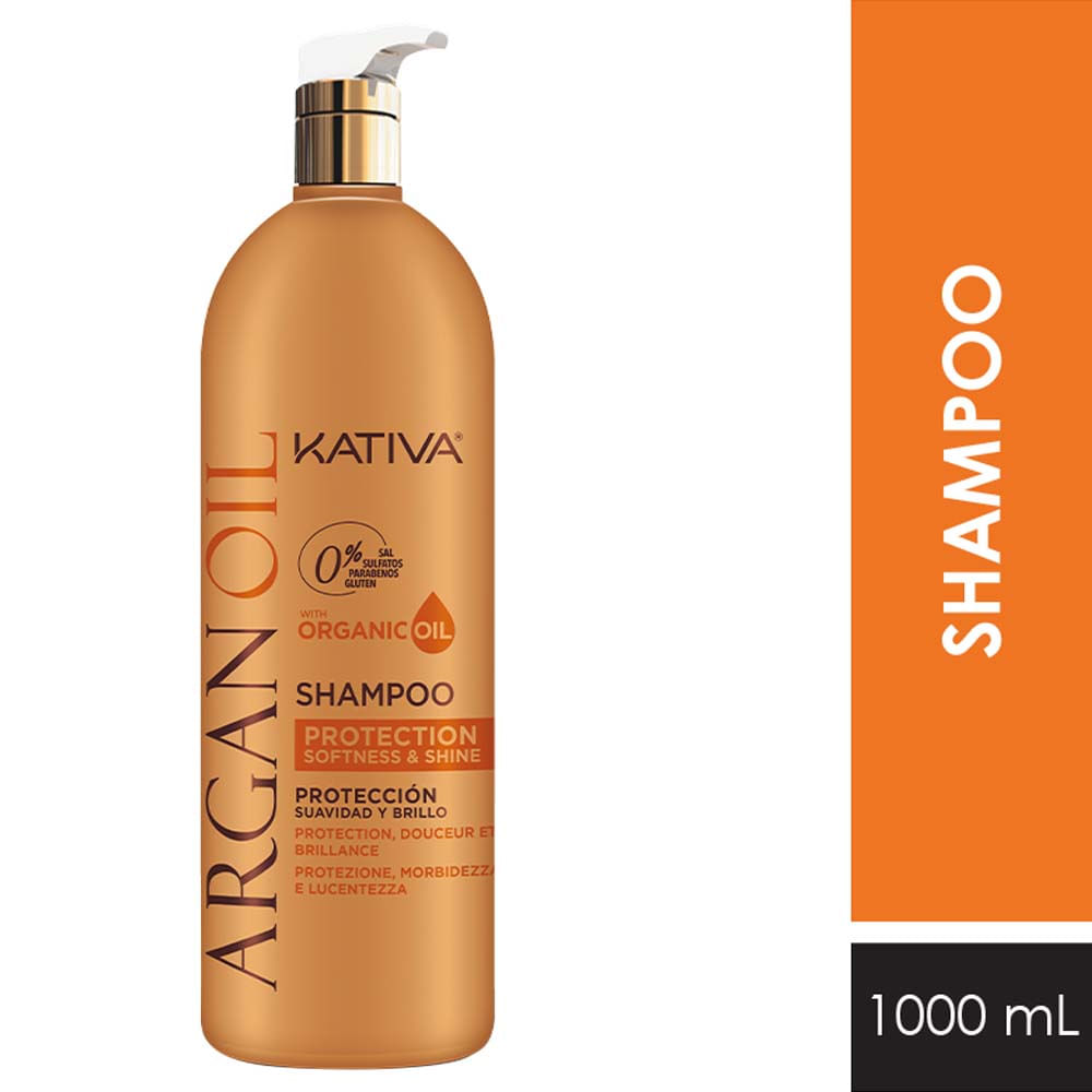 Shampoo KATIVA Aceite de Argán Frasco 1L