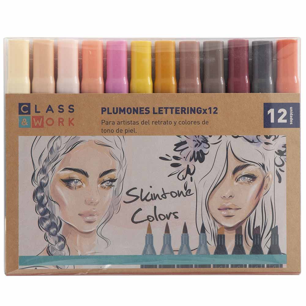 Plumones Lettering CLASS&WORK MP73001