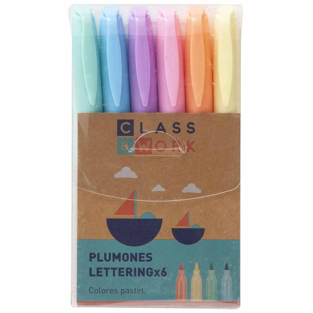 Plumones Lettering CLASS&WORK MP72193